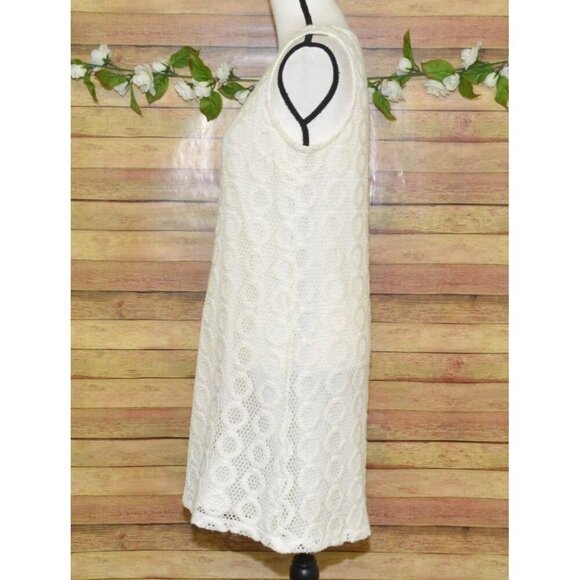 Isaac Mizrahi for Target Ivory Crochet Dress Size M Sleeveless Boho Cottage - Picture 4 of 10